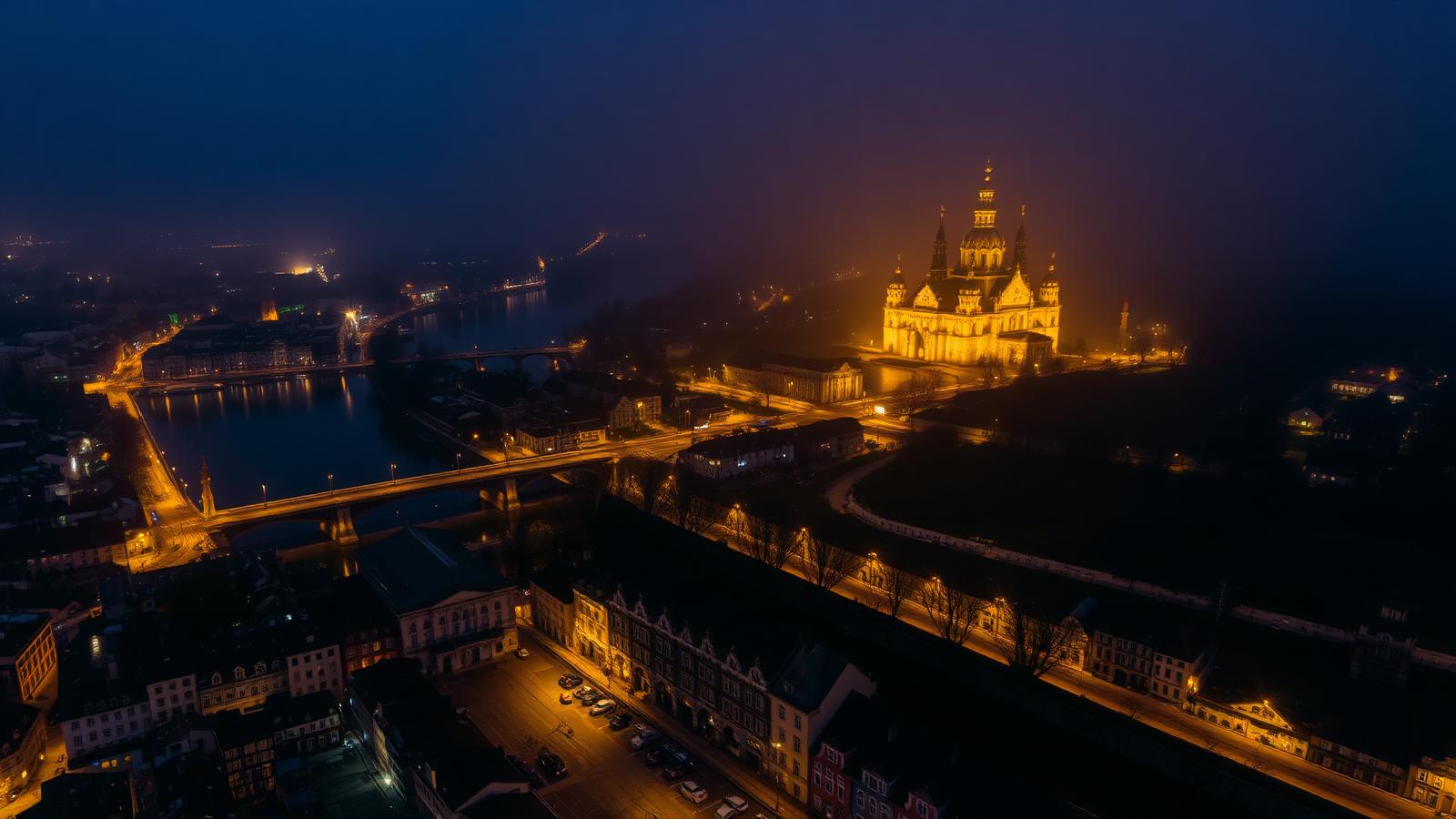 Passau bei Nacht